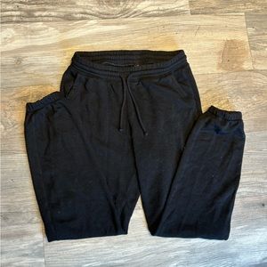 Black Cuffed Sweatpants